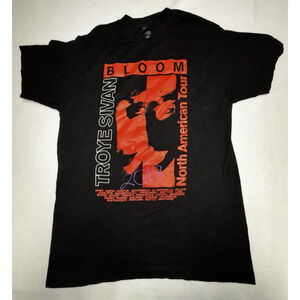 Troye Sivan Singer Actor Model Bloom North American Tour 2018 Black T Shirt Sz M